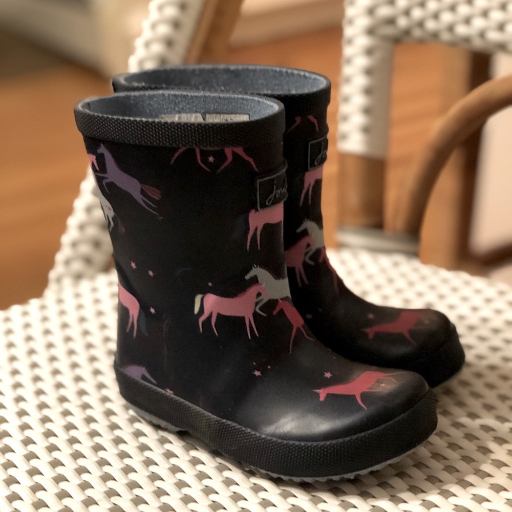Joules Girls Unicorn Rain Boots